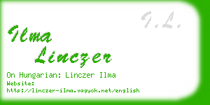 ilma linczer business card